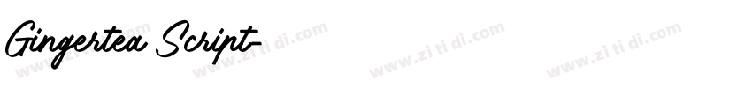Gingertea Script字体转换